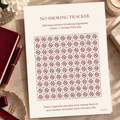 No Smoking Tracker – 100 Day A4 Printable Smoke-Free Tracker