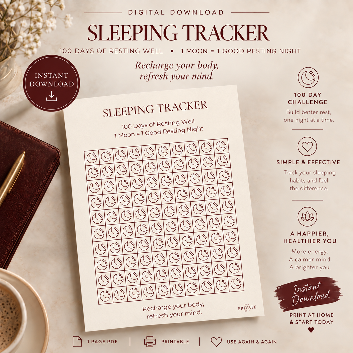 100 Day Sleeping Tracker