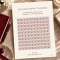 Healthy Eating Tracker – 100 Day A4 Printable Wellness Tracker