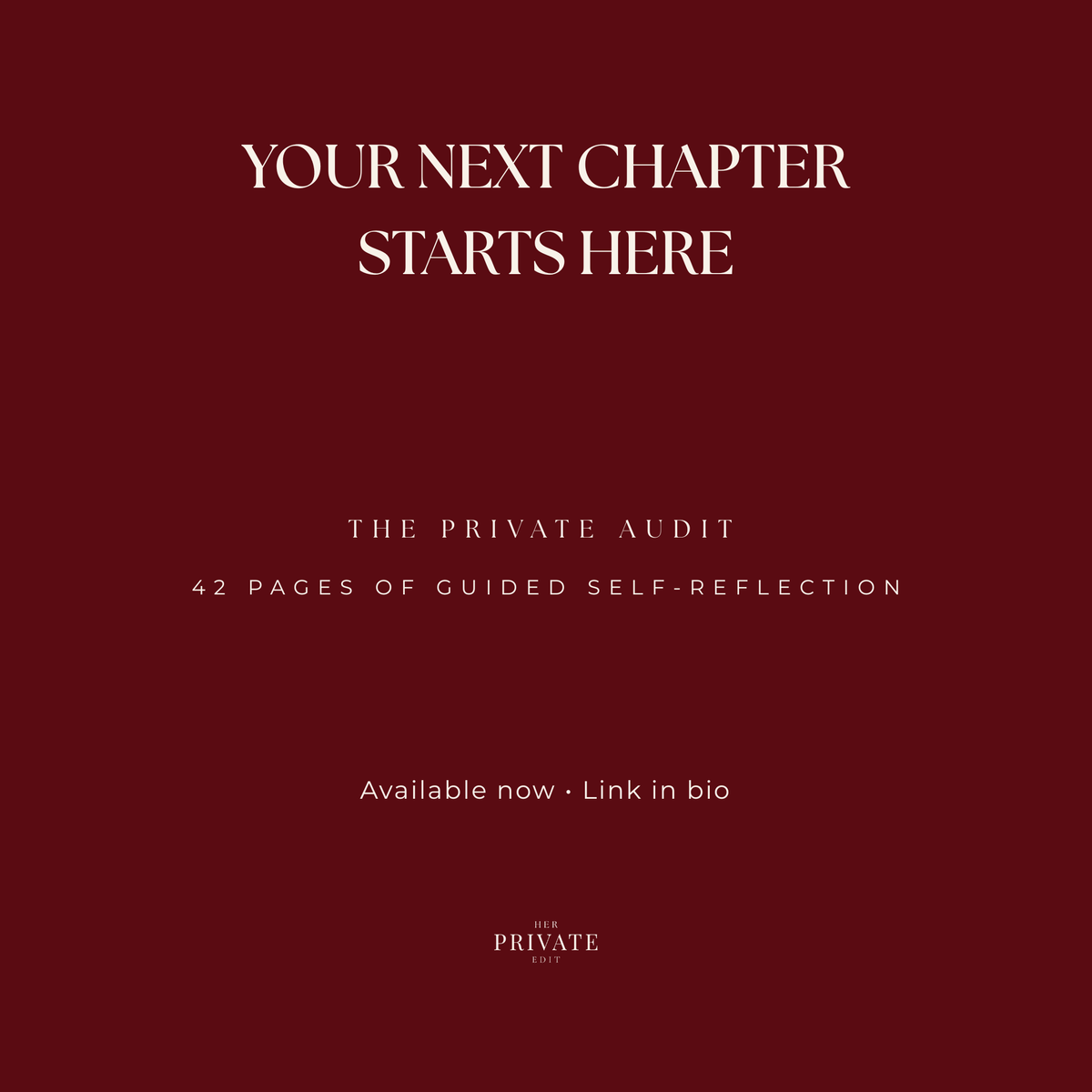 The Private Life Audit-42-Page Printable Workbook