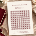 No Alcohol Tracker – 100 Day A4 Printable Habit Tracker