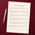 The Money Edit – A4 Monthly Money & Spending Printable