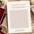 Confidence Tracker – 100 Day A4 Printable Self-Confidence Tracker